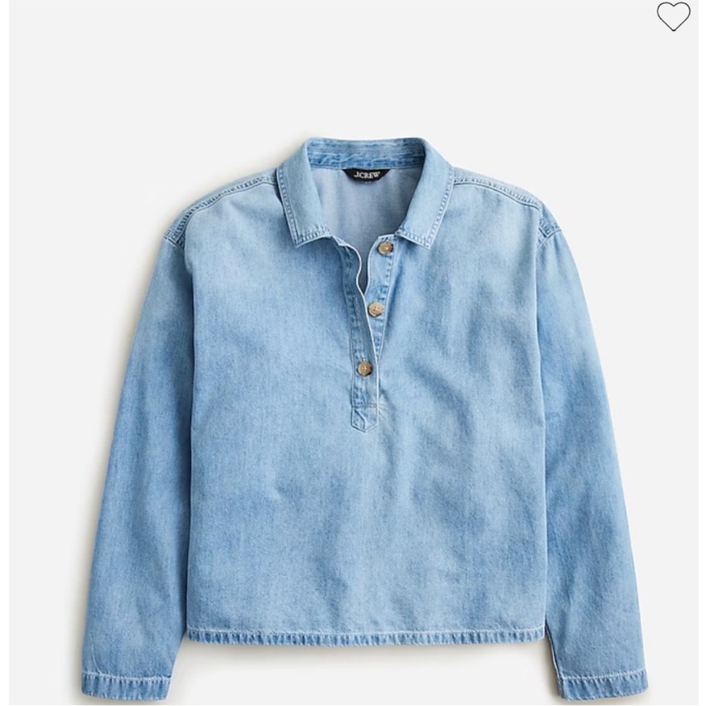 Jcrew Chambray popover shirt size small